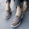 Zapatos de talla grande tejidos a mano, zapatos casuales de plataforma, zapatos de mujer, zapatos casuales deportivos de estilo coreano, zapatillas de estudiante, zapatos de viaje