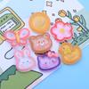 Nuevo parche de patito de dibujos animados diy gel crema cuerda para el cabello horquilla material de joyería resina pequeños accesorios al por mayor