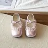 Sapatos de Couro para Meninas Performance Infantil Salto Alto Primavera e Outono 2026 Novo Laço Sapatos Lolita Princesa Sapatos Individuais para Meninas