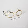 Venta directa nudo US cerdo ob11 barra de torsión cachorro mini marco de gafas colgante gafas de muñeca muñeca de arcilla juguete