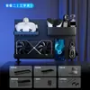 Sala de eSports Textura de Fibra de Carbono Plástico Tablero Perforado Accesorios DIY Estante de Almacenamiento Montado en Pared Sin Taladro Estante de Almacenamiento de Gama Alta