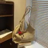 Bolso tote vintage de gamuza estilo coreano para mujer, bolso de hombro de nuevo diseño de nicho a la moda, bolso cruzado de gran capacidad para el día a día