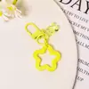 Llavero Colgante Oso Transparente de Colores Pentagrama Accesorios Hechos a Mano DIY Bolsa Adorno Colgante Lindo Material de Accesorios