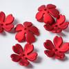 Borracha flor de cinco pétalas flor sino furo passante miçangas soltas miçangas DIY pulseira de personalidade acessórios de pulseira fabricantes atacado