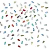 Mini strass para nail art em formato de gota de zircônia, tendência popular online, strass longos em formato de gota, strass de fundo plano e formato irregular para unhas postiças