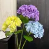 Azul táctil hidratante simulación hortensia alta apariencia súper realista sala de estar nórdica mesa de comedor mueble de TV adorno de decoración
