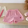 Conjunto de Verão para Meninas Moda Bebê Menina Lindo e Fofo Camiseta de Manga Curta Shorts Roupa de Verão para Bebês Conjunto de Duas Peças de Verão