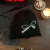 Gorro Retro Estilo Coreano con Orejeras y Lazo para Mujer, Moda Otoño e Invierno Versátil Cálido Holgado, Gorro de Punto para Circunferencia de Cabeza Grande