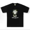 Marca da Moda Fornecimento Atacadista Transfronteiriço para Comércio Exterior Camiseta de Manga Curta Algodão Fio Duplo Peso Pesado 230g Cabeça de Gorila Top Tubarão 8
