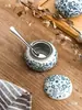 Novo Pote de Cerâmica Estilo Japonês para Temperos, Garrafa de Vinagre, Frasco de Molho de Soja, Pote de Wasabi, Porta-Palitos, Pote de Temperos, Frasco de Pó Cinco Sabores, Pote de Sal