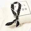 Ins fita de cetim da Coreia do Sul lenço feminino tira estreita fita decorativa multiuso versátil cinto lenço fino pequeno