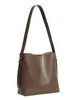 2026 Bolso de Mujer de Cuero Genuino de Alta Gama Nicho Primavera y Verano Bolso Cubo de Piel de Vaca Gran Capacidad Bolso de Hombro Cruzado Tote