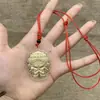 Desenho Animado Estilo Q Mazu Folha de Ouro Mãe Sagrada Celestial Chaveiro Corrente de Celular Cordão Pingente Presente Comemorativo Criativo Venda por Atacado