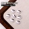Accesorios para Uñas Artísticas 3D Piel Negra Gato Kt Árbol de Coco Lindo Tarjeta 3D Resina Uñas Portables Juego de Pedrería