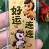 Pegatinas para Teléfono Móvil Serie Nueva Año del Caballo de Oro Puro 999 con Adhesivo Trasero que Contienen 2mg de Oro, un Regalo para Amigos en su Cumpleaños