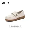 ZHR mocasines casuales de suela blanda 2026 otoño nuevo modelo slip-on versátiles para el día a día zapatos de mamá