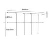 Estante de Exhibición para Tienda de Ropa de Acero Inoxidable para Pared Colgador Doble Capa Estante Montado en la Pared para Tienda de Ropa de Mujer Estante de Exhibición para Tienda de Ropa Infantil