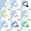 Novo Chaveiro de Pulseira Redonda de Silicone em Formato de Coração para Celular Anti-Queda e Anti-Perda Alça de Pulso Cordão Portátil para Celular