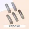 Cristal Natural Ágata de Jade Tubo Curvo Trançado Pulseira Artesanal DIY Pingente Curvo Acessórios Antigos Atacado