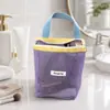 Neceser portátil, bolsa de almacenamiento multifuncional, bolsa de baño de malla con asa para drenaje, bolsa de malla para maquillaje para gimnasio, natación, viajes