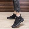 Nuevos Zapatos de Algodón para Hombre 2025 con Forro de Felpa, Engrosados y Cálidos, Botines Casuales para Hombre, Botas Martin de Suela Gruesa para Hombre