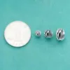 Novas Contas Espaçadoras Texturizadas em Prata de Lei S925 Vintage Desgastado Padrão de Galho de Prata Tailandesa para Fio de Miçangas DIY Acessórios de Prata