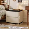 Mesita de noche de madera maciza 2026 modelo nuevo para dormitorio del hogar, armario pequeño de estilo vintage, armario de almacenamiento multifuncional de alta gama
