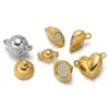 Cierre Magnético Redondo en Forma de Corazón de Acero Inoxidable Broche de Joyería de 18K Conector de Collar Gancho Accesorios para Pulseras DIY Joyería Venta al por Mayor