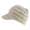 Gorra de Punto para Otoño e Invierno Amazon Gorra de Béisbol Tejida Estilo Europeo y Americano Cuadros para Cola de Caballo Gorra para Cola de Caballo de Mujer No Estándar de Coche