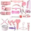 Juguetes sexuales para adultos Jiuai, accesorios SM, juguetes sexuales para parejas, bondage, látigo de cuero, tapón anal, entrenamiento del amor y provocación