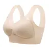 Sutiã esportivo sem costura de seda gelada transfronteiriço roupa íntima sem fio feminino suporte para os seios top tubo sexy push-up anti-queda