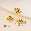 Estilo Chino Azul Quemado Esmalte Cuentas de Loto Koi Festival Chino Espaciadores Pulsera DIY Collar Accesorios de Joyería