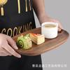Plato de Cena Japonés para Encimera Bandeja de Almacenamiento para Panadería y Postres Plato de Sushi de Madera Maciza Bandeja de Horneado Vintage de Madera para Uso Doméstico