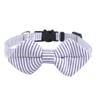 Suministro Transfronterizo Nuevo Collar para Gato a Rayas Rosas Collar para Gato con Lazo de Caballero con Campana Collar con Hebilla de Cabeza de Gato