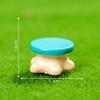 Micro Paisagem de Musgo Desenho Animado Cogumelo Criativo Elfo Artesanato em Resina DIY Jardinagem Planta em Vaso Enfeites Decorativos