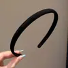 Diadema Fina de Terciopelo Azul Oscuro Estilo Coreano para Adultos, Borde Delgado, Aumenta la Altura de la Corona, Hace que el Rostro Parezca Más Pequeño, Diadema de Doble Uso para Lavarse la Cara y Viajar al Trabajo, Accesorio