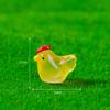 Micro paisagem jardinagem musgo paisagem DIY handmade decoração acessórios bonito animal Little Hen pequenos ornamentos luminosos