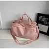 Compartimento Separado para Sapatos, Bolsa de Viagem Multifuncional, Bolsa de Ombro Portátil, Leve, Resistente ao Desgaste, Bolsa Esportiva para Fitness, Bolsa Tote de Ombro Prática