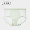 Pantaletas de Seda Helada para Mujer de Verano, Algodón Antibacteriano Grado 10A, Entrepierna Extendida, Ligeras y Cómodas, Cintura Media, Alta Elasticidad, Pantaletas Triángulo para Mujer