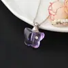 Botella de Cristal Morado, Botella de Cabello Fetal, Botella de Perfume con Aceite Esencial Incrustada de Diamantes, Collar, Tapa Retorcida, Botella Recargable, Colgante, Regalo de Cumpleaños