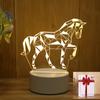 Presente Criativo Luz Noturna 3D para Atividades de Feriado Infantil, Luz Noturna Pequena USB de Natal com Logo Impresso em LED