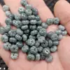 Jadeta de grau A semente de abóbora jade contas soltas, cabaça da sorte verde água óleo jade botões, contas de ábaco, contas separadoras, contas decorativas