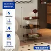 Mesa Lateral Acrílica Transparente de Gama Alta para Uso Doméstico, Estilo Minimalista, Mesa de Esquina Transparente para Sala de Estar, Dormitorio, Gabinete de Almacenamiento de Mesita de Noche, Popular en Línea