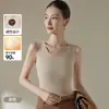 Nuevo modelo de chaleco térmico para mujer con relleno de plumón de ganso blanco al 90%, capa interior sin mangas para abrigar, chaleco para usar por dentro