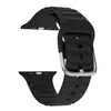 Adecuado para Apple Watch Ultra 987654321 Series, Correa de Silicona Estilo Bucle Onda Hebilla de Hierro