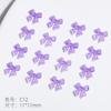 Venta al por mayor de joyas para uñas, lazo de hielo transparente, colorido aurora, resina, mini decoración de uñas, accesorios tridimensionales para usar uñas