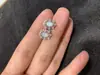 Nuevos aretes de ópalo coloridos seleccionados plata de ley S925 incrustación Seiko tamaño de la piedra principal 6*4mm