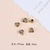 Aleación de Oro Retro Flor de Loto de Cinco Pétalos Círculo de Perlas Qiankun Pulsera Collar DIY Hecho a Mano Accesorios de Joyería de Aleación Venta al por Mayor