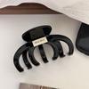 Pinza Grande para Cabello Maillard Retro Acrílico Pinza para Cabello para Mujer Parte Trasera de la Cabeza Casual Pinza de Tiburón Accesorio para el Cabello de Alta Gama