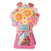 Regalo para el Día del Maestro Tarjeta de Felicitación con Flor Dorada en Relieve 3D Kit de Materiales Hecho a Mano DIY Regalo de Jardín de Infancia para Maestros